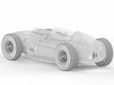 Ferrari 256 F1 1958 - V12 3D model