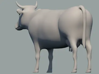 cow mammal 3D model