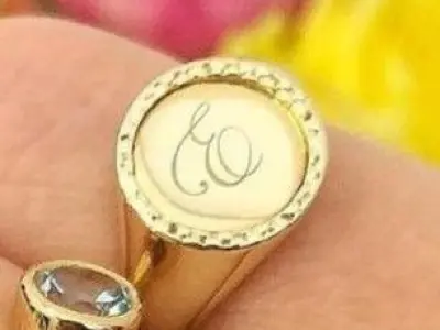 Ring suitable for laser engraving 3D print model