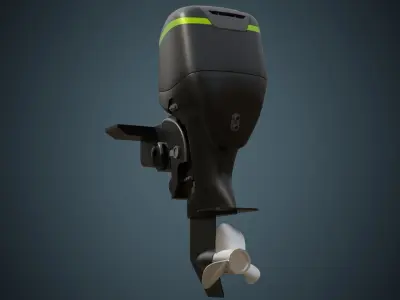 Outboard Motor 1 Basic 3D model