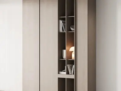 175 cabinet furniture 05 modern cupboard with decor 02 3D model