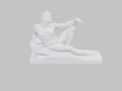 Male Historic Figure Scuplture 3D print model