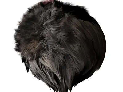 African Buffalo Low-poly 3D model