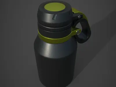 water Thermos Low-poly 3D model