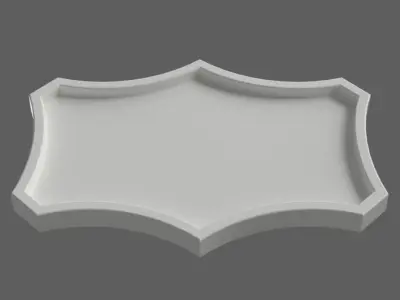 photo frame - sign - pano - mirror frame 002 3D print model