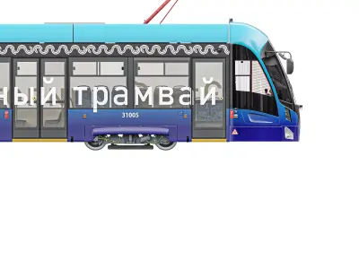 Unmanned tram 3D model
