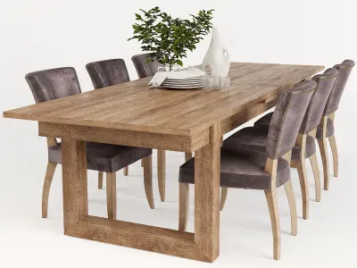 Causeway Dining table 3D model