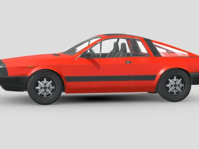 Lancia Montecarlo 1979 Low-poly 3D model