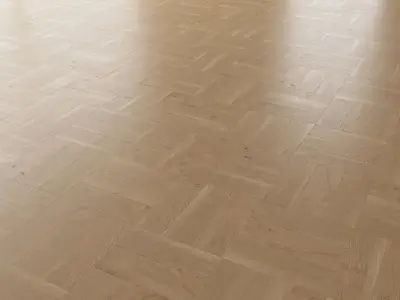 Parquet Oak Natural Brushed set 3 3D model