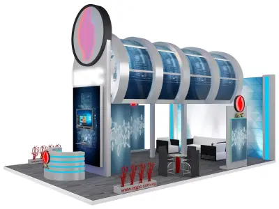 Booth Exhibition Stand a245 3D model