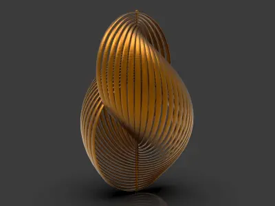 helistic golden spiral 3D print model