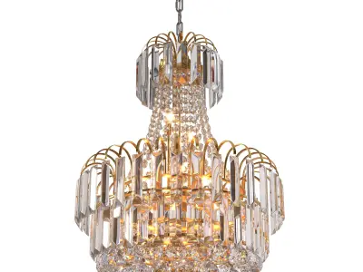 Luxury Crystal Pendant Lamp Chandelier Light Fixture 3D model