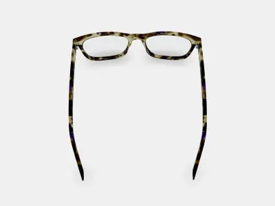 Welty Eyeglasses in Violet Magnolia 3D model