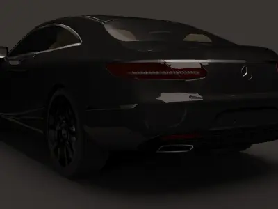 Mercedes-Benz S Class Coupe 3d car model 3D model
