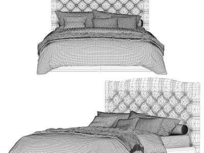 Restoration Hardware Bedroom color ideas 3d model 3D model