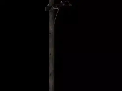 telephone pole Free 3D model