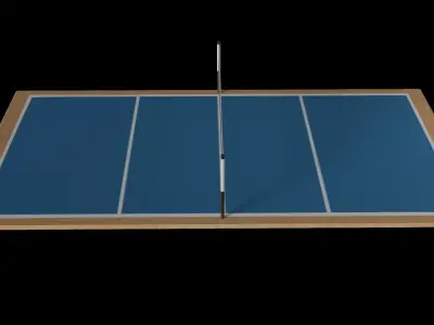 Volleyball Court Low-poly 3D model