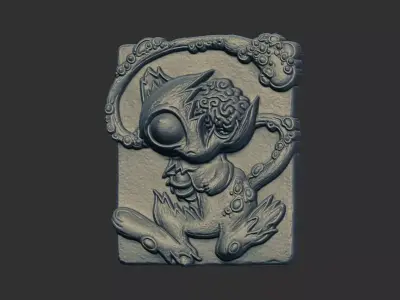 mew pokeman zombie cnc model 3D print model