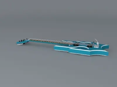 Neptun guitar Free 3D model