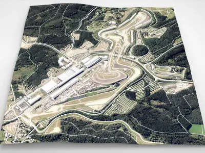 Nurburgring race Germany 3D model