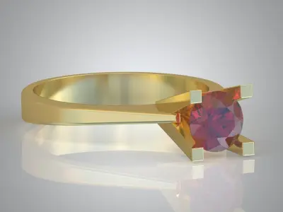 Diamond ring 0347 3D printable model Free 3D print model