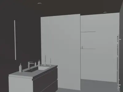 Bathroom Interior 1 Free 3D model