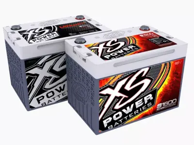 XS Power S1600 and Lithium Racing Batteries 3D Model Pack