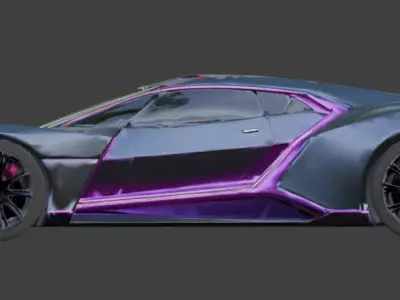 Elite Performance Wide-Body Hypercar 3D Model Low-poly 3D model by Choco-Bear