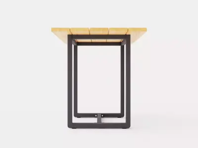 Long Island bar table Low-poly 3D model