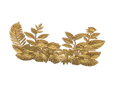 Classic carved decor ornament 417 3D model