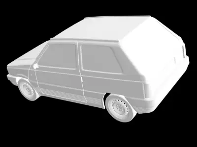 Fiat Panda 1st Gen 3D print model