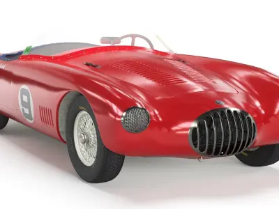 Sports Car Osca Red 3D model