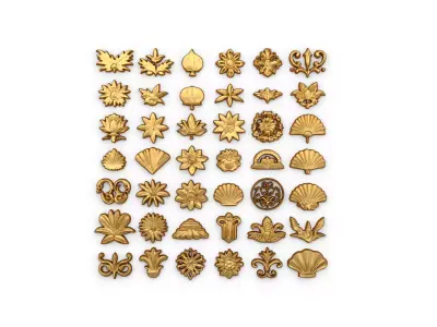Acanthus Leaves Collection 22 3D print model
