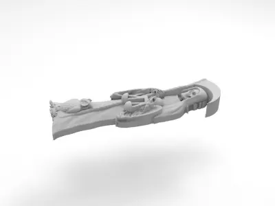 santa muerte  3D print model