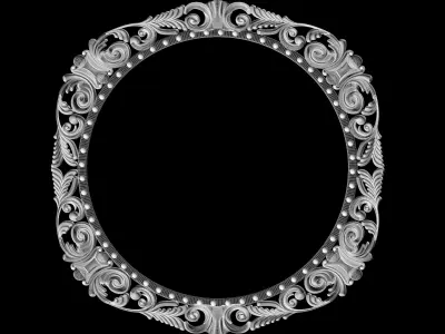 Frame for painting mirror for CNC milling 3D print model 3D print model