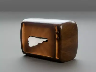 Stylized Tissue Box 3D model