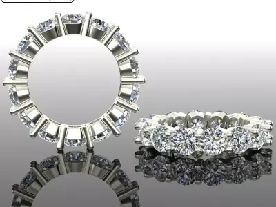 Band Ring 3D print model 110