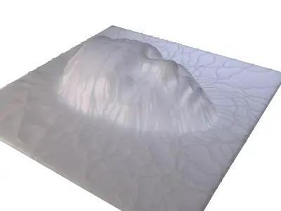 Abstract Face 3D print model