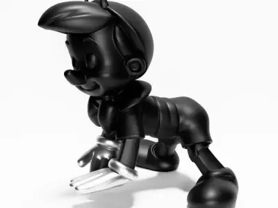  Chrome Pinocchio Disney Cricket Player toy 3D print model