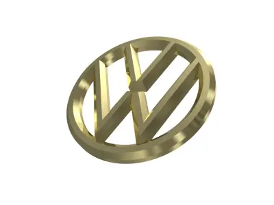 3D Volkswagen Emblem 3D model