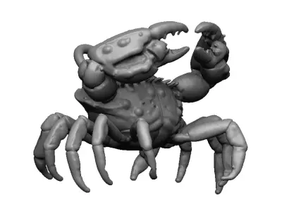 crab pendant 3D print model