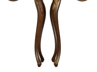 Classic side table 600 Low-poly 3D model