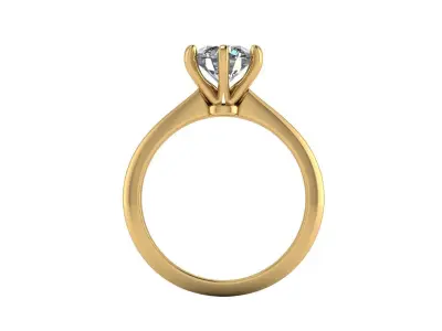 Diamond Women Engagement Ring R8 3D print model