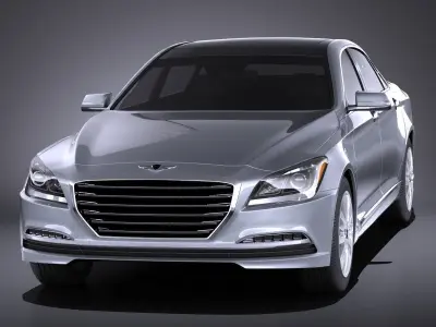 Hyundai Genesis 2016 VRAY 3D model