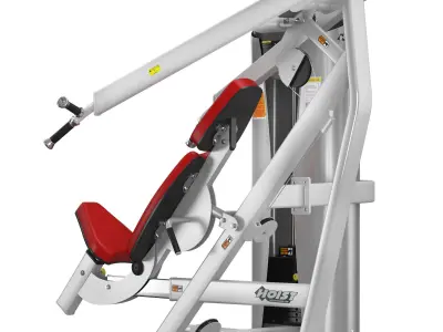 HD-3300 chest press machine 3D model