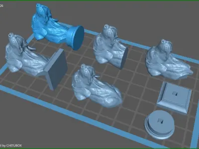 Hungarian Vizsla dog 3D print model