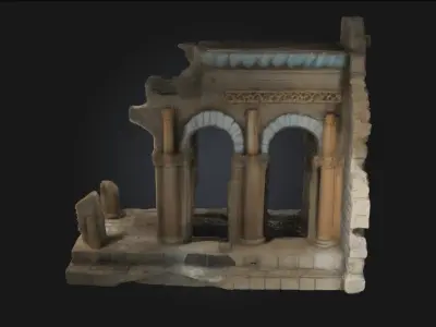 Ancient Ruin Model  Echoes of a Lost Civilization 3D model
