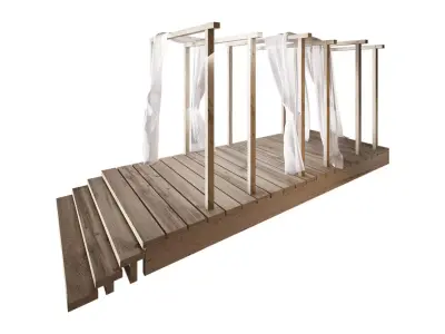 Wedding pergola 3D model