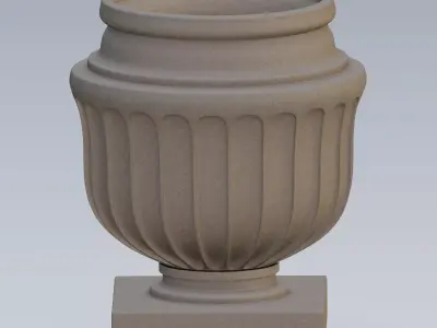 Garden urn planter06 B 3D model