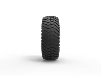 Offroad tire 5 Scale 1 to 10 3D print model